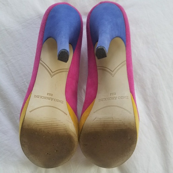 Enzo Angiolini Colorblock Heels - Picture 4 of 8